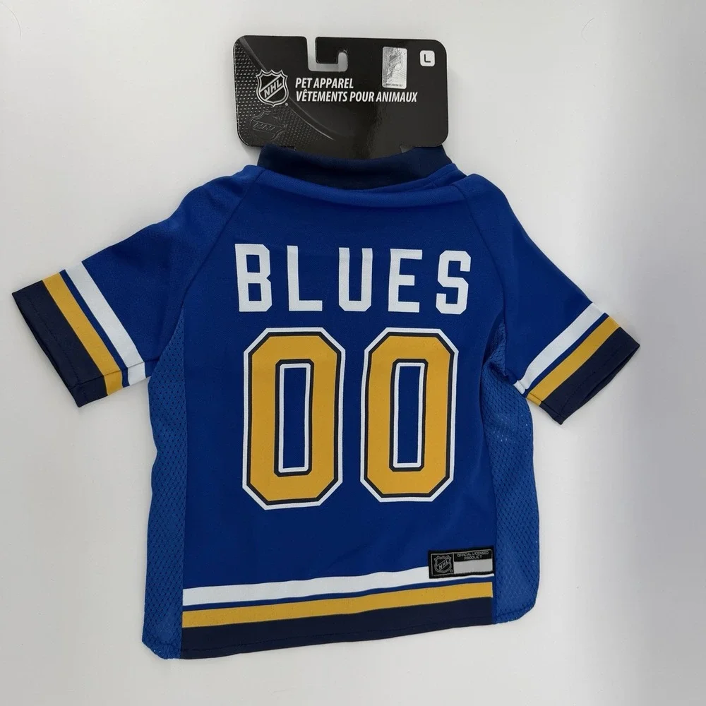 St. Louis Blues Size Large NHL Hockey Dog Jersey BLU-4006-LG Canine Pet Apparel‎